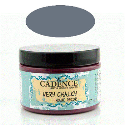 Меловая акриловая краска Cadence Very Chalky Home Decor, 150 мл, Стально-серый