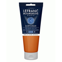 Акрилова фарба Lefranc Fine Acrylic Color, 200 мл, № 482, Raw Sienna Сієна