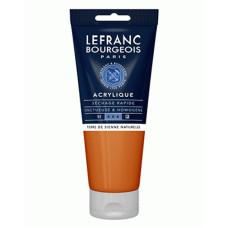 Акриловая краска Lefranc Fine Acrylic Color, 200 мл, № 482, Raw Sienna Сиена