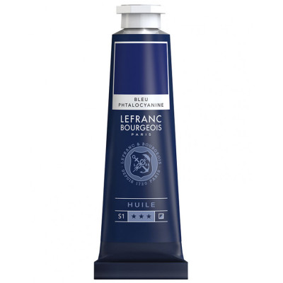 Фарба олійна Lefranc Fine 40 мл №095 Phthalocyanine Blue Фталоціаніновий Синій