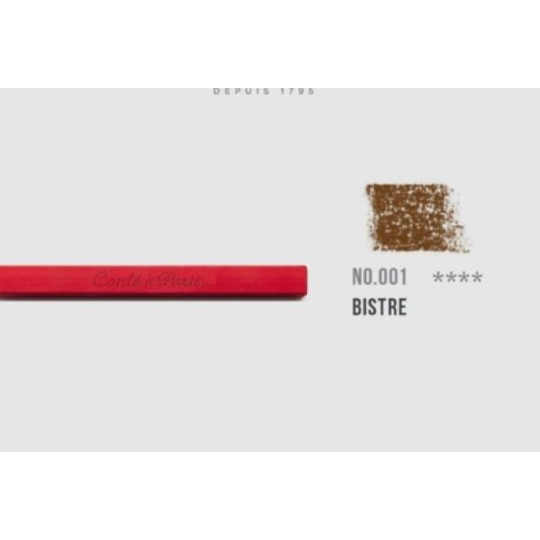 Пастель Conte Soft Pastels, № 001 Bistre (Бістр)