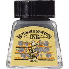Туш Winsor Newton, Drawing Inks 14 мл №617 Срібло арт 1005617