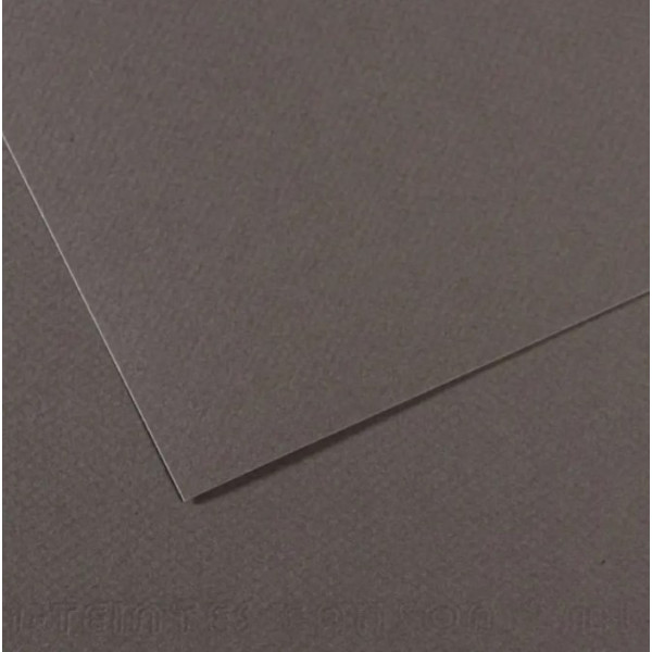 Папір пастельний Canson Mi-Teintes 160 г/м2 50x65 см №345 Dark gray Темно-сірий
