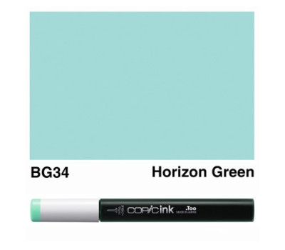 Заправка для маркеров COPIC Ink BG34 Horizon green Зеленый горизонт 12 мл