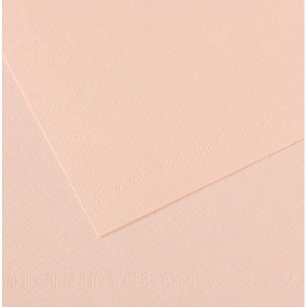 Бумага для пастели Canson Mi-Teintes, №103 Пастельно-розовый Dawn pink, 160 г/м2, 75x110 см