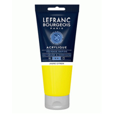 Акрилова фарба Lefranc Fine Acrylic Color 200 мл, 169 Lemon yellow Лимонно-жовтий