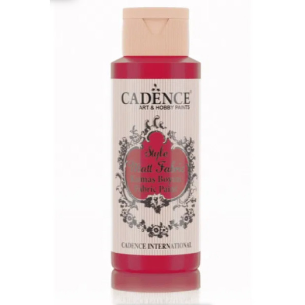 Фарба для тканини Малиново-червона №637 Crimson red, Style Matt Fabric Cadence, 59 мл