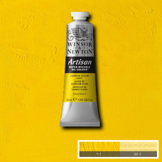 Краска масляная водорастворимая Winsor Artisan Water Mixable 37 мл, № 113, Cadmium Yellow Light Светло-Желтый Кадмий