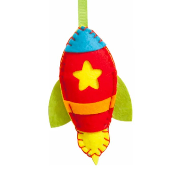 Набір із фетру для пошиття міні заготовки Folia Mini felt sewing sets, Ракета арт. 52912