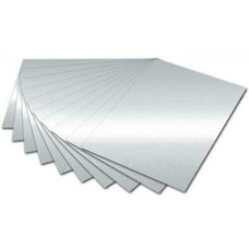 Бумага Folia Tinted Paper 130 г/м2, 20х30 см, №61 Silver shiny Серебряный глянцевый