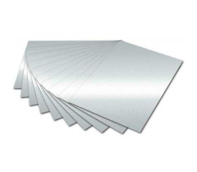 Папір Folia Tinted Paper 130 г/м2, 20х30 см №61 Silver shiny Срібний глянцевий