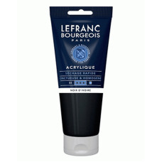 Акрилова фарба Lefranc Fine Acrylic Color 200 мл, 269 Ivory black Слонова кістка