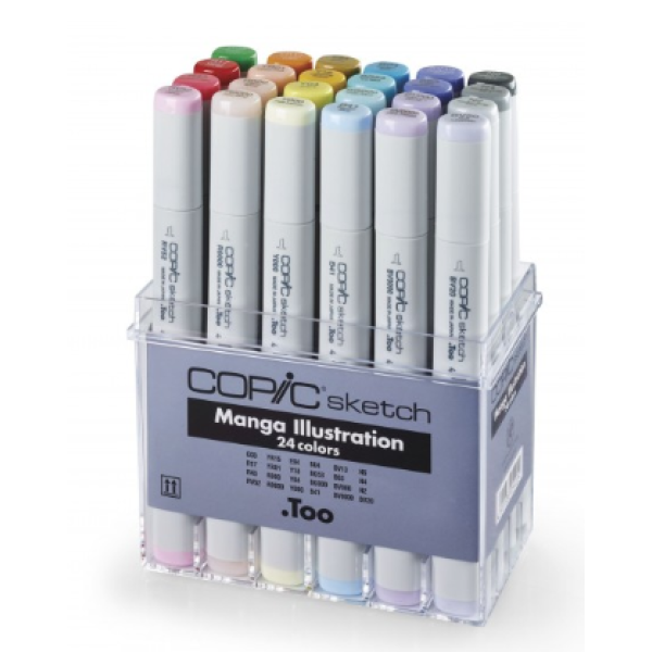 Набір маркерів Copic Sketch Set Manga illustration 24 шт