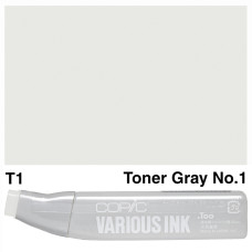 Чорнило для заправки маркерів Copic Various Ink T-1 Toner gray Сірий