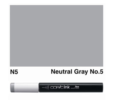 Заправка для маркеров COPIC Ink N5 Neutral gray Нейтральный серый 12 мл