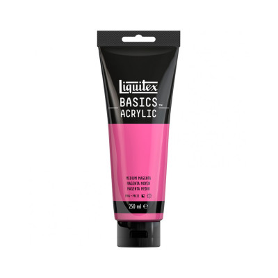 Акриловая краска Liquitex BASICS, 250 мл, Маджента средний