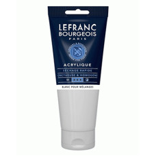 Акриловая краска Lefranc Fine Acrylic Color, 200 мл, № 800, Mixing White Миксованные Белый