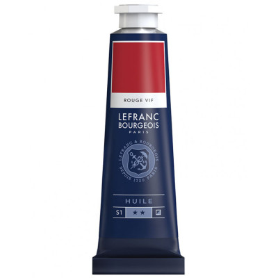 Краска масляная Lefranc Fine 40 мл, № 396, Bright Red Ярко-Красный