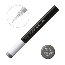 Чорнило для заправки маркерів Copic Ink T-8 Toner grey сірий, 12 мл