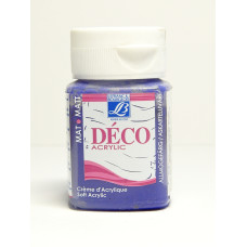 Акрилова фарба матова Lefranc Deco Matt Acrylic Cream №625 Intense violet Насичений фіолетові, 50 мл
