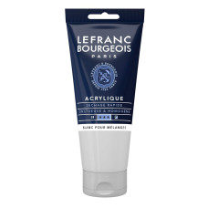 Акриловая краска Lefranc Fine Acrylic Color, 80 мл, № 800, Mixing White Белый