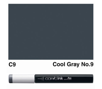 Заправка маркерів COPIC Ink, C9 Cool gray Холодний сірий, 12 мл