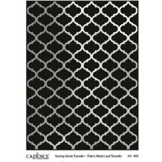 Трансфер универсальный Metal Leaf Background Fabric Transfer Cadence 29,7*42 G-003, Серебро