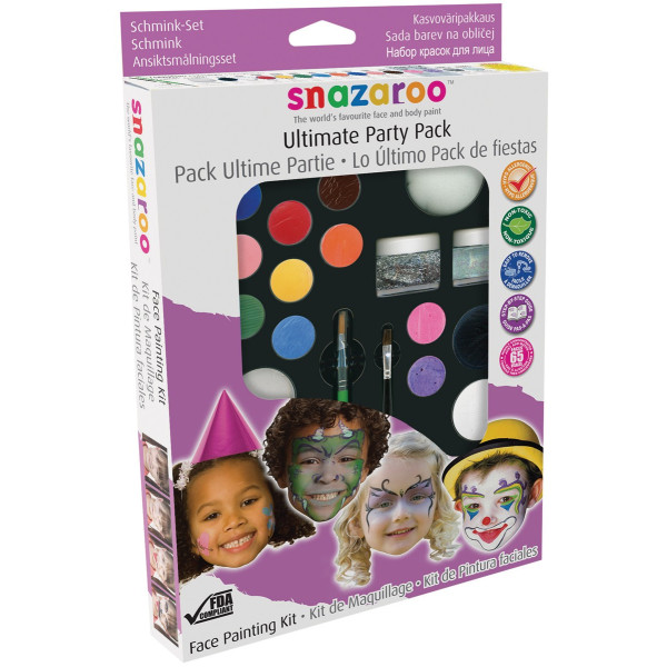 Набір фарб для аквагрма Snazaroo Ultimate Party Pack, 12 кольорів