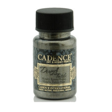 Фарба з тканини Cadence Dora Textil Metallic Fabric Paint 50 мл Антрацит