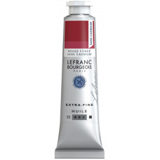 Краска масляная Красный темный без кадмия Lefranc Extra-Fine 40 мл, №895, S5, Cadmium-free Red deep