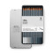 Набір олівців графітових Studio Collection Medium Graphite Pencil, 12 шт, металевий пенал, Winsor Newton