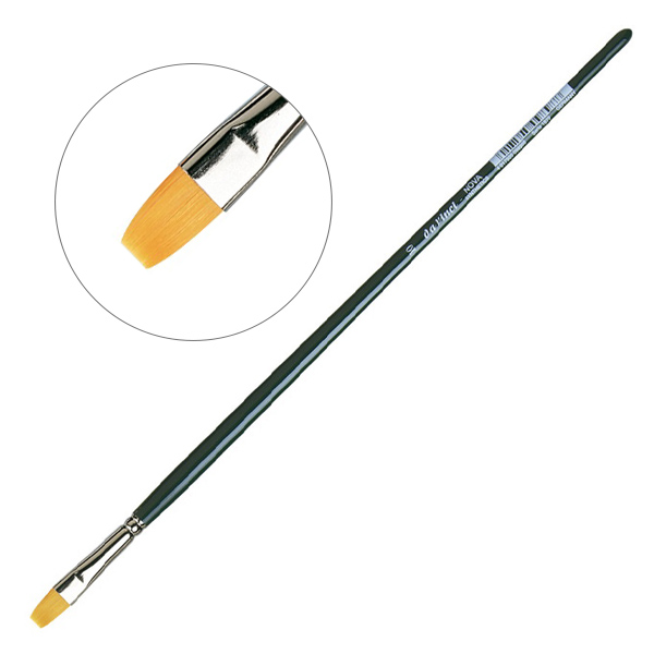 Пензель синтетика плоска для олії та акрилу 1870 Nova Brights DaVinci, №10