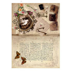 Декупажна карта на рисовому папері Cadenсe Rice Paper А4 Decoupage А4 №407