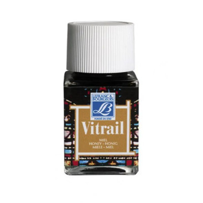 Фарба вітражна Lefranc Vitrail, 50 мл №145, Honey Медовий