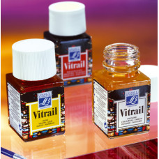 Краска витражная Lefranc Vitrail, 50 мл, № 145, Honey Медовый