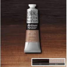 Краска масляная водорастворимая Winsor Artisan Water Mixable 37 мл, № 076, Burnt Umber Палена Умбра