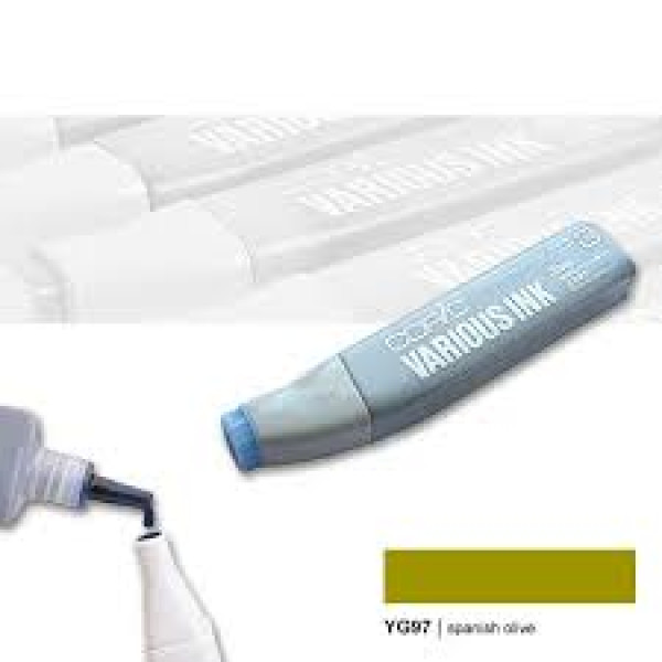 Чернила для заправки маркеров Copic Various Ink YG-97 Spanish olive Темно-оливковый