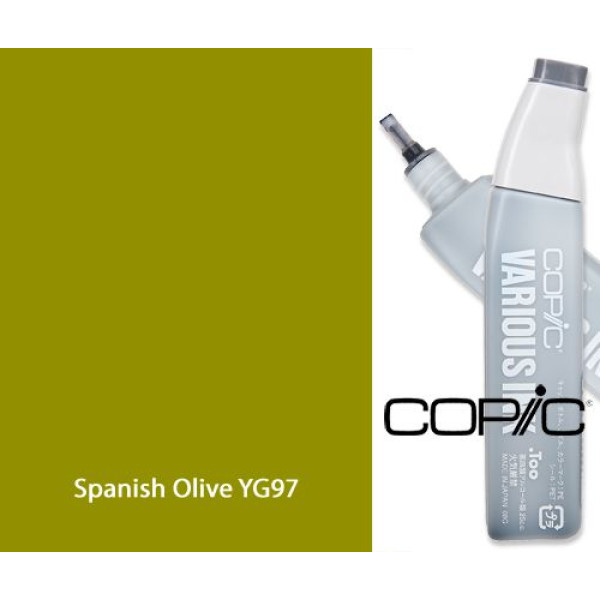 Чернила для заправки маркеров Copic Various Ink YG-97 Spanish olive Темно-оливковый