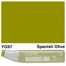 Чорнило для заправки маркерів Copic Various Ink YG-97 Spanish olive Темно-оливковий