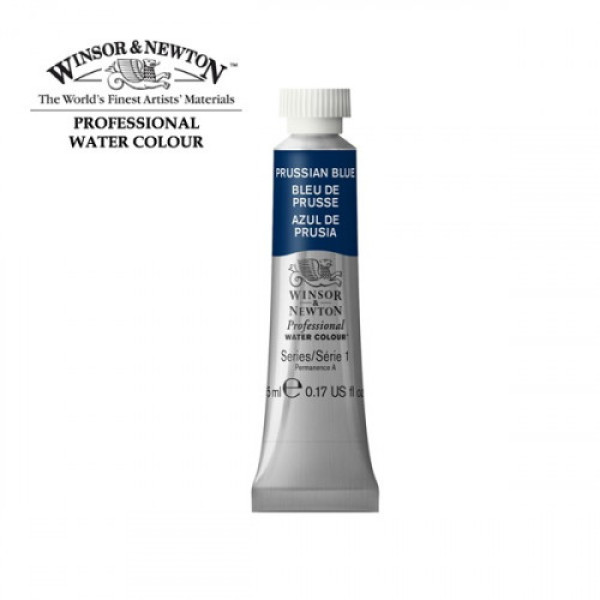 Акварельная краска Winsor Newton Professional, № 538, Prussian Blue Прусский Синий, 5 мл