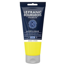 Акрилова фарба Lefranc Fine Acrylic Color 80 мл, 169 Lemon yellow Лимонно-жовтий