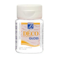 Lefranc фарба акрилова глянсова Deco Gloss Acrylic Cream 50 мл, # 001 White білий арт 211420