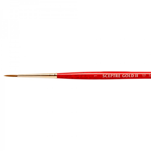 Пензлик круглий, міксований ворс Winsor Newton 101 Sceptre Gold II Round, № 1