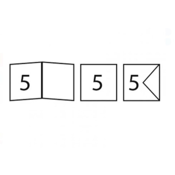 Листівка Folia Cards square-single fold 220 гр, 13,5x13,5 см №65 Gold (Золотий) арт. 140565