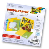 Открытка Folia Cards square-single fold 220 гр, 13,5x13,5 см, № 65 Gold Золотой арт 140565