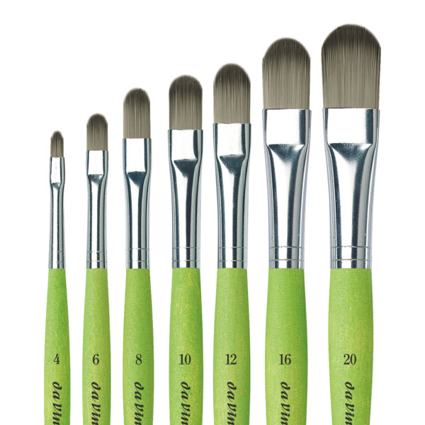 Пензель овальна синтетика DaVinci 375 Fit for Hobby School, № 6