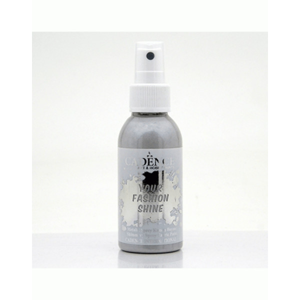 Краска по ткани спрей, перламутровая Cadence Your Fashion Spray 100 мл, Серый