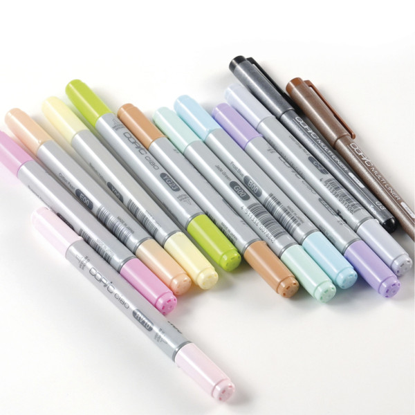 Набор маркеров Copic Ciao Set (10+2 шт) "My First Copic", 10 маркеров Ciao + 2 лайнера, в блистере