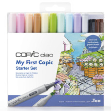 Набір маркерів Copic Ciao Set (10+2 шт) "My First Copic", 10 маркерів Ciao + 2 лайнери, в блістері