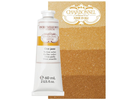 Офортна фарба для гравюри на олійній основі Charbonnel Etching ink 60 мл № 302 Yellow ochre Жовта охра
